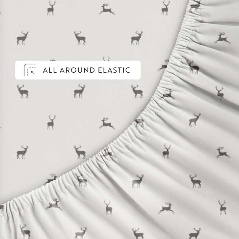 Reindeer 4-pc. Queen Sheet Set