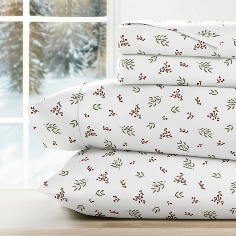 Winter Berries 3-pc. Twin Sheet Set
