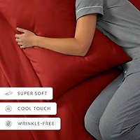 Berry Red 4-pc. Queen Sheet Set