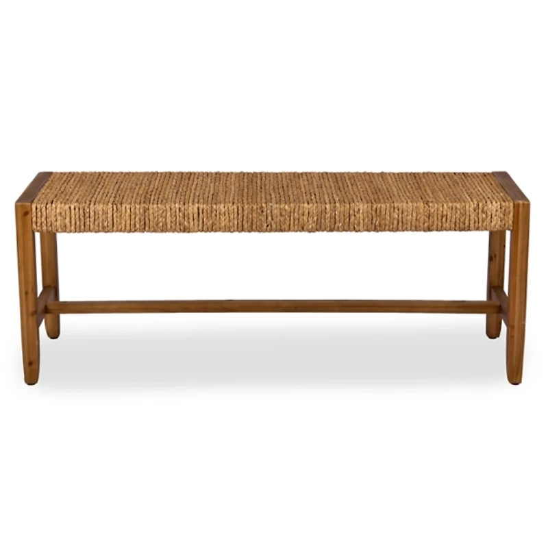 Camden Natural Woven Backless Bench