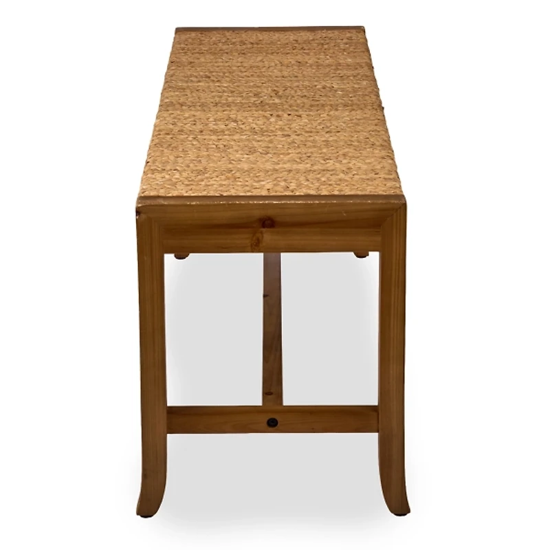 Camden Natural Woven Backless Bench