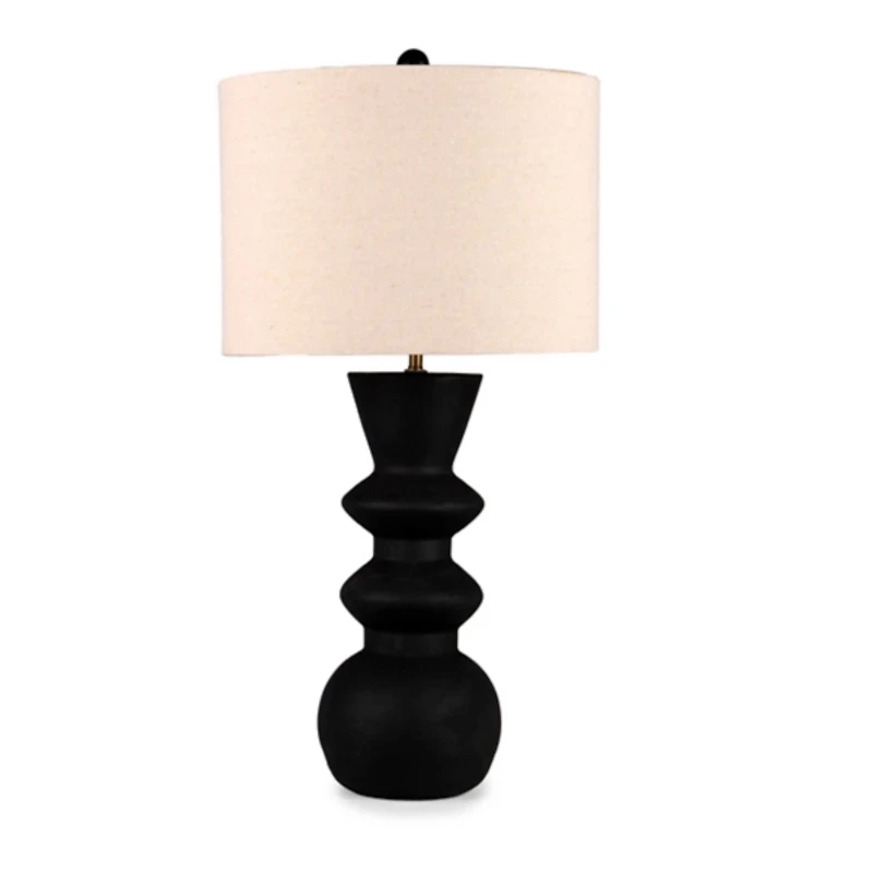 Black Resin Modern Table Lamp