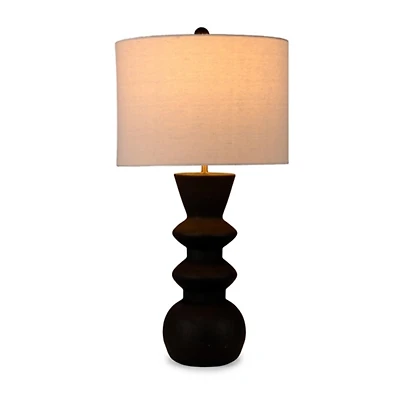 Black Resin Modern Table Lamp