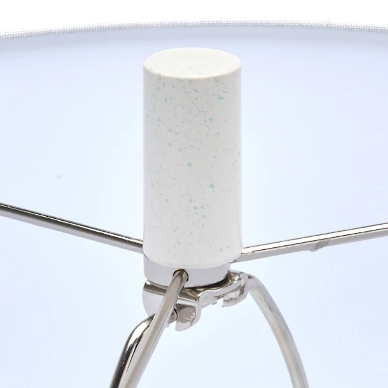 Light Blue and Cream Ombre Ceramic Table Lamp