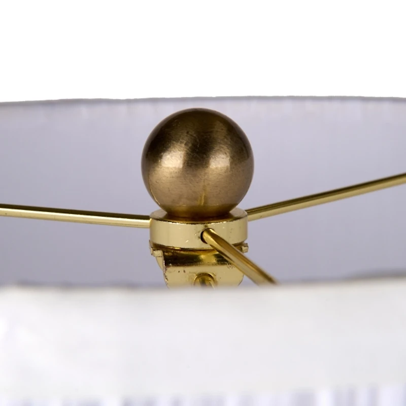 Gold Metal Bamboo Table Lamp