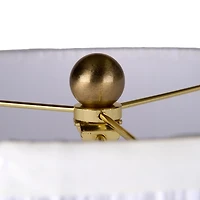 Gold Metal Bamboo Table Lamp