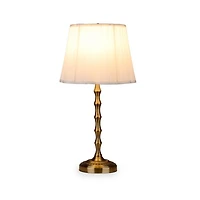 Gold Metal Bamboo Table Lamp