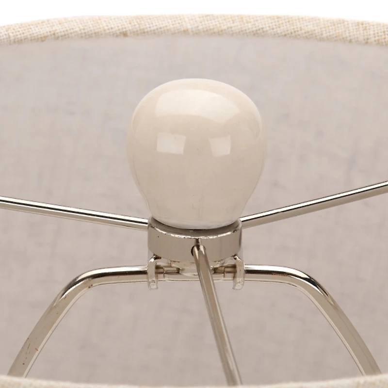 Cream Stacked Ceramic Table Lamp