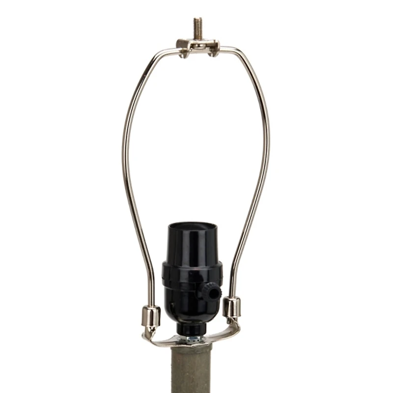 Piza Distressed Gray Table Lamp