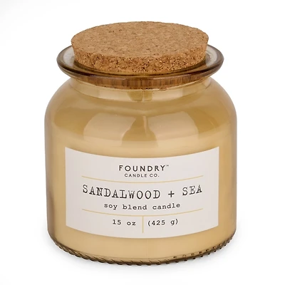 Sandalwood & Sea Typewriter 1-Wick Jar Candle