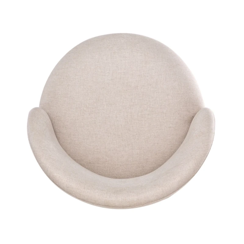 Garet Cream Upholstered Swivel Counter Stool