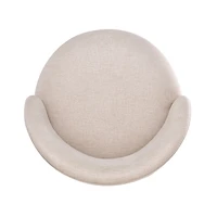 Garet Cream Upholstered Swivel Counter Stool