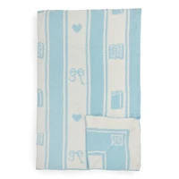 Blue Book Striped Cloud Throw
