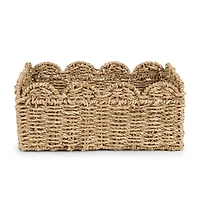 Seagrass Scalloped Basket