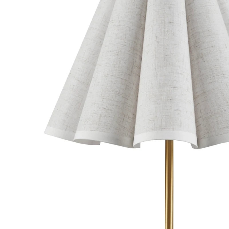 Chique Gold Metal Charging Table Lamp