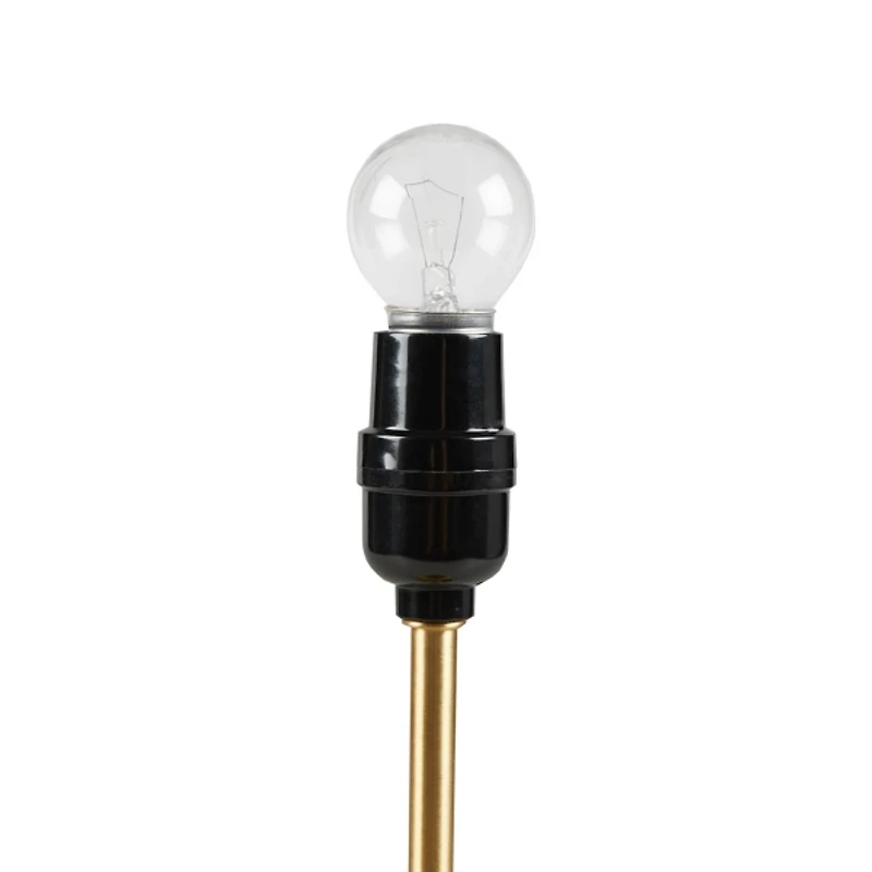 Chique Gold Metal Charging Table Lamp