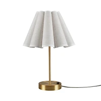 Chique Gold Metal Charging Table Lamp