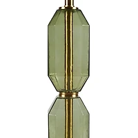 Green Zirconia Faceted Glass Table Lamp