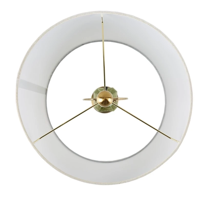 Green Zirconia Faceted Glass Table Lamp