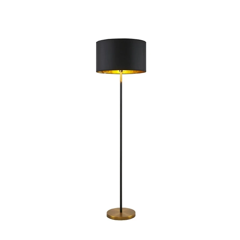 Hunts Black & Gold Metal Floor Lamp