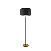 Hunts Black & Gold Metal Floor Lamp