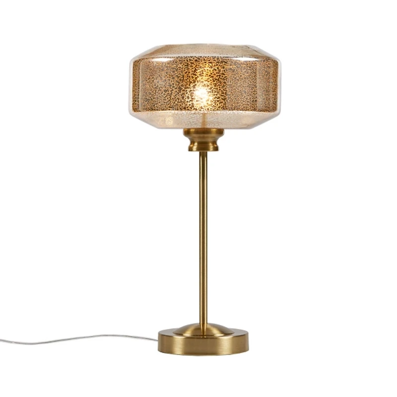 Lumivive Metallic Gold Glass Table Lamp