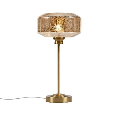 Lumivive Metallic Gold Glass Table Lamp