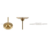 Lumivive Metallic Gold Glass Table Lamp