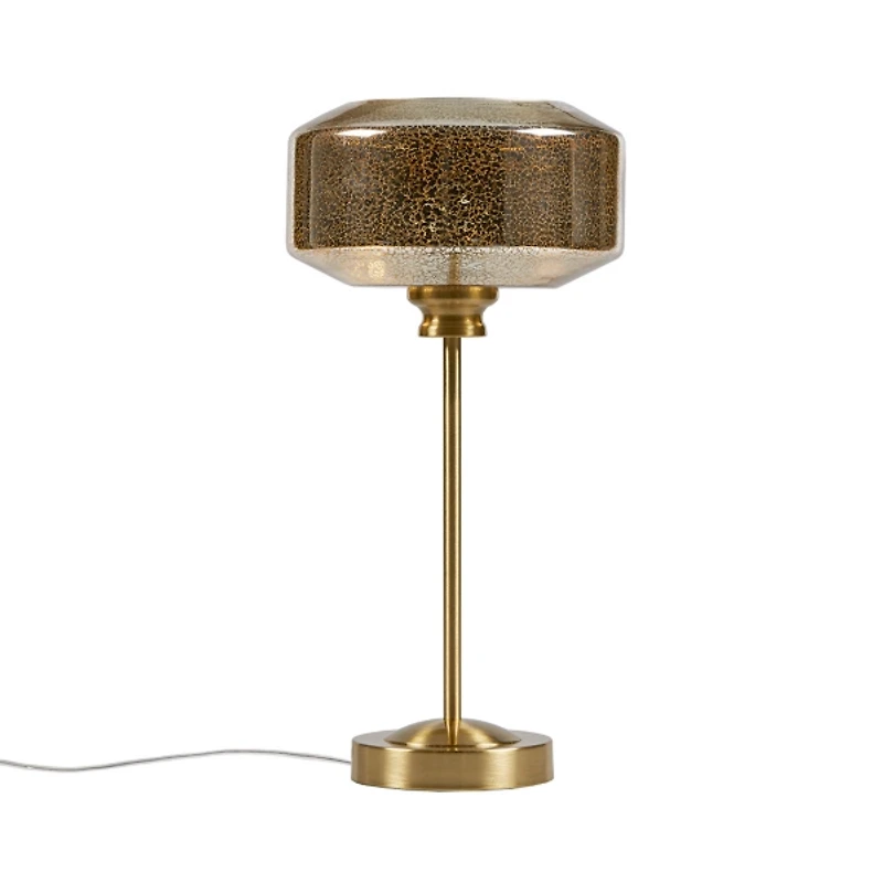 Lumivive Metallic Gold Glass Table Lamp