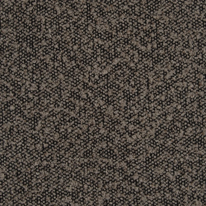 Dark Brown Boucle Storage Bench with Wood Legs