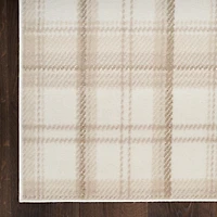 Beige & Ivory Plaid Grafix Area Rug, 7x9