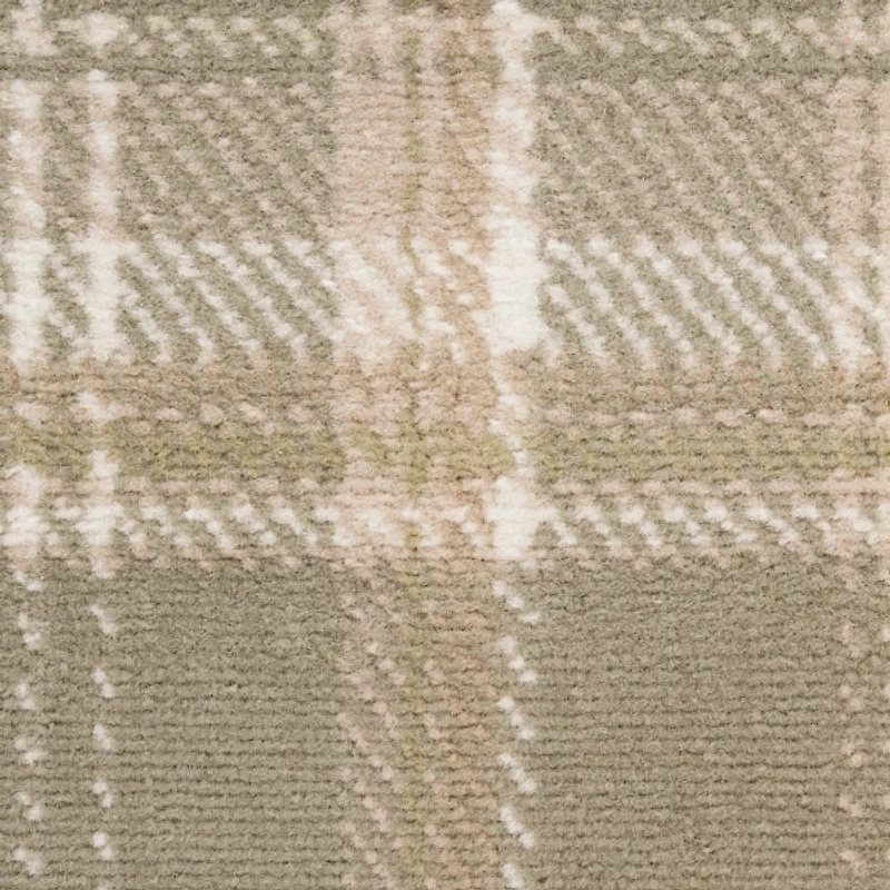 Olive Plaid Grafix Runner, 2x6
