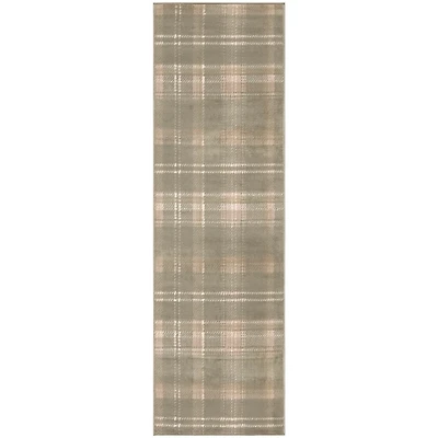 Olive Plaid Grafix Runner, 2x6