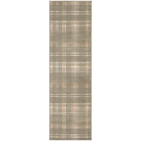 Olive Plaid Grafix Runner, 2x6