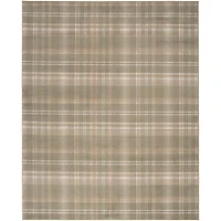 Olive Plaid Grafix Area Rug, 7x9