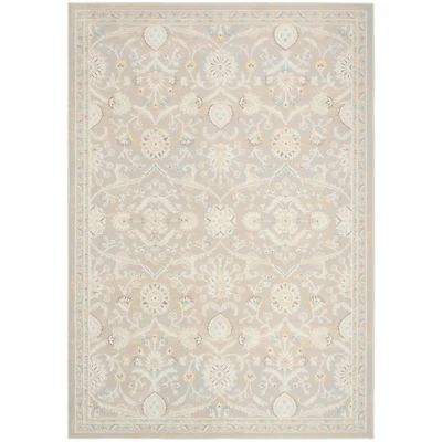 Isla Gray Floral Vine Area Rug