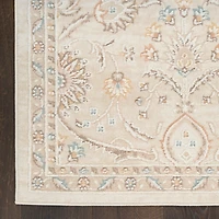 Isla Ivory Floral Vine Area Rug, 5x7