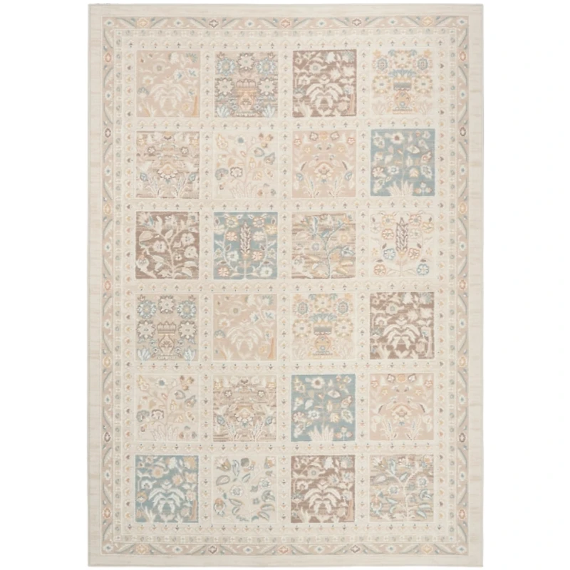 Isla Vintage Floral Panel Area Rug
