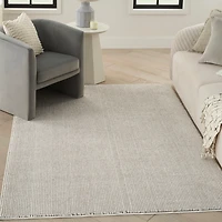 Mocha Textured Modern Area Rug, 7x9