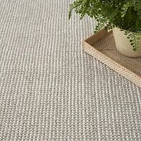Mocha Textured Modern Area Rug, 7x9