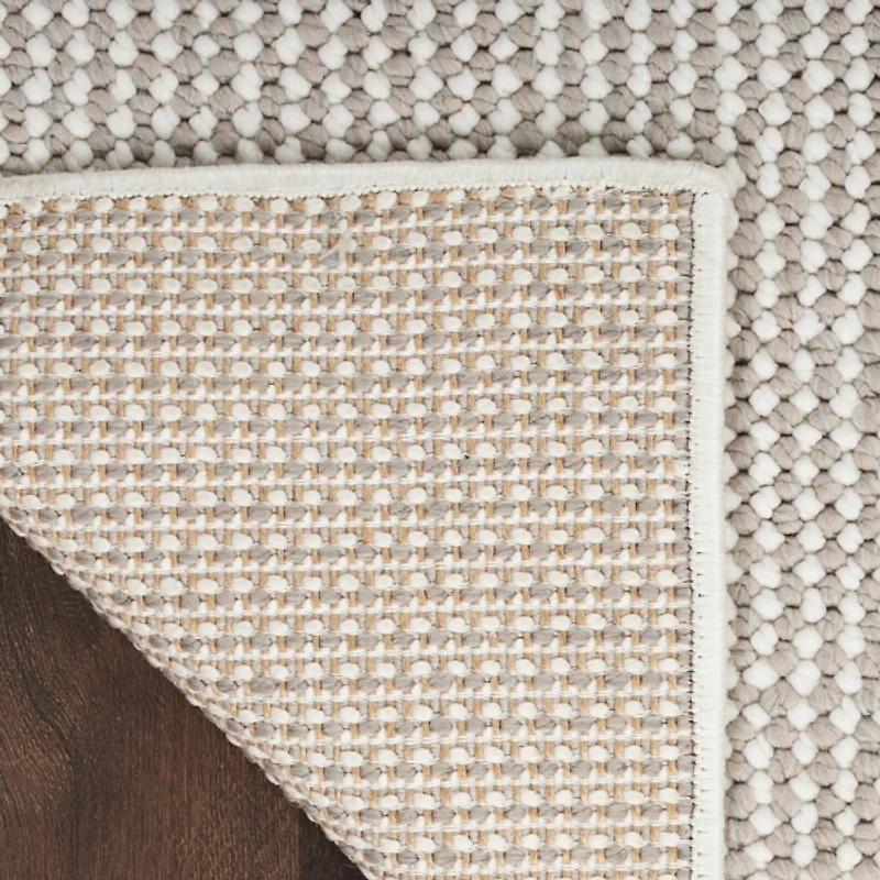 Mocha Textured Modern Area Rug, 7x9