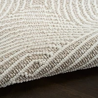 Beige Geometric Area Rug, 5x7