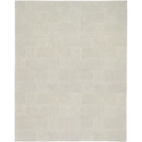 Beige Geometric Area Rug, 7x9