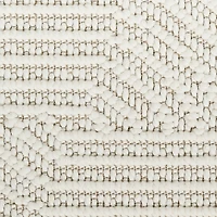 Ivory Geometric Area Rug, 5x7