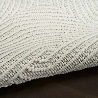 Ivory Geometric Area Rug, 7x9