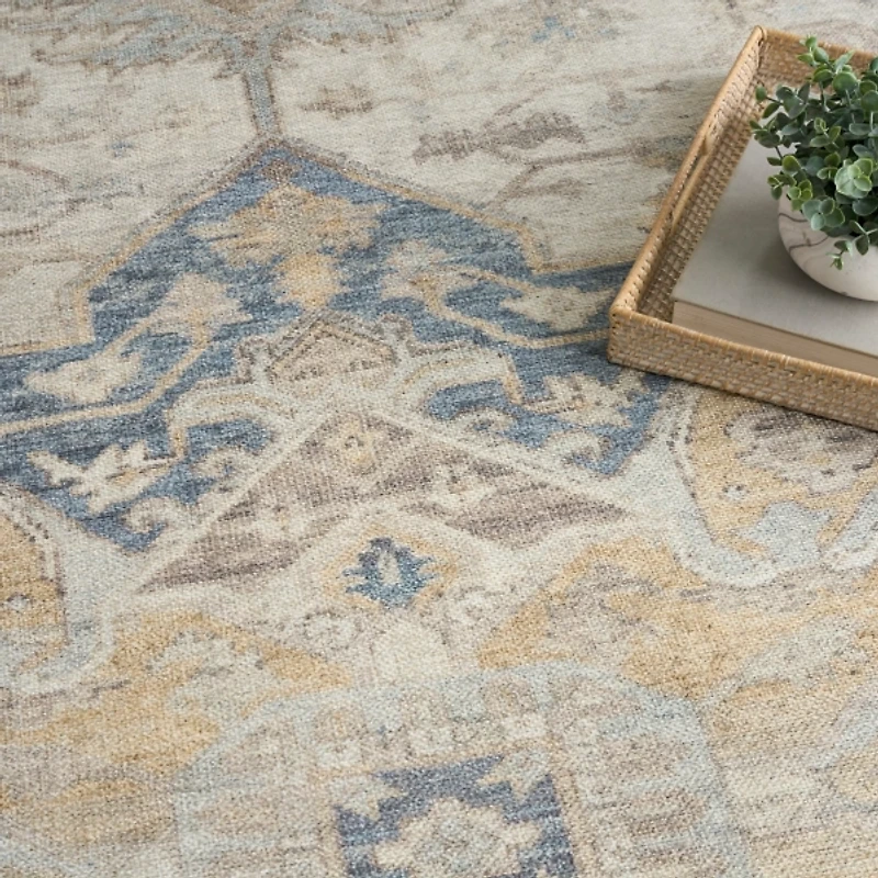 Medallion Washable Area Rug