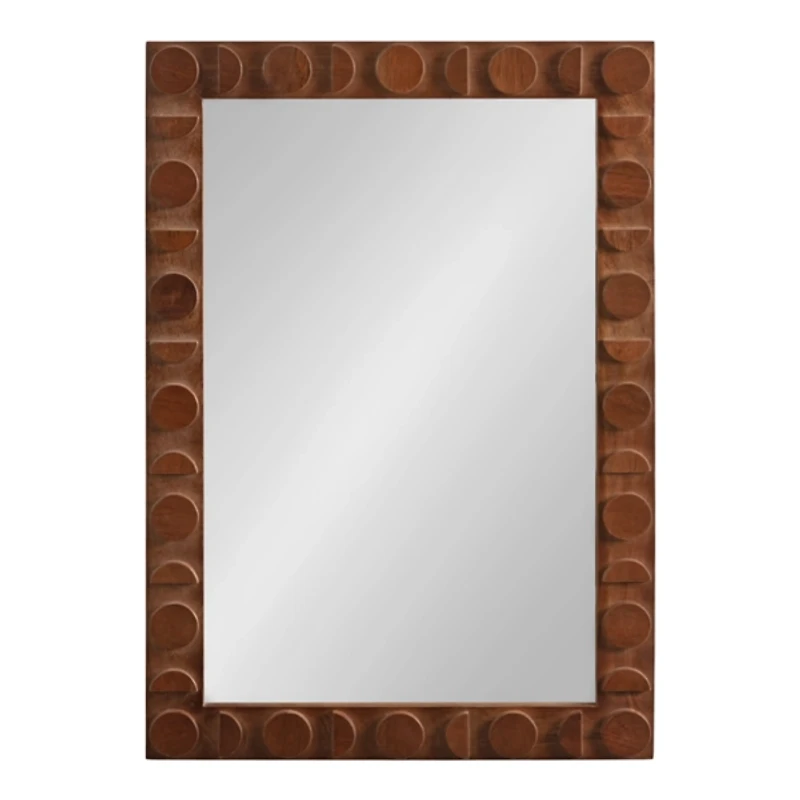 Walnut Wood Lunara Wall Mirror