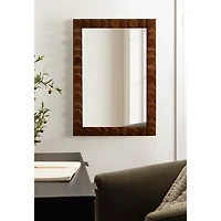 Walnut Wood Lunara Wall Mirror