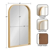 Gold Arch Travis Wall Mirror
