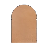 Navy Blue Arch Wood Wall Mirror